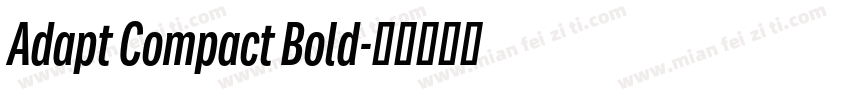 Adapt Compact Bold字体转换